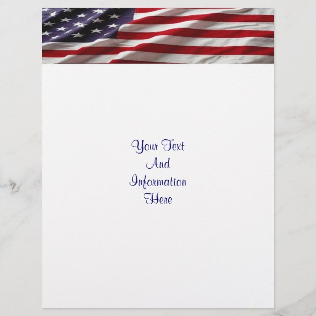 USA flagga Flyer (Framsidan)