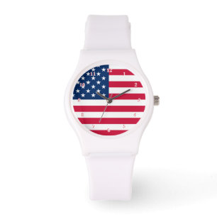 USA flagga - Förenta staterna - Patriotic Armbandsur