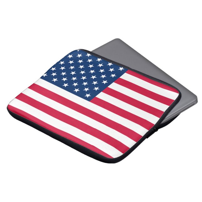 USA flagga - Förenta staterna - Patriotic Laptop Fodral (Framsida topp)