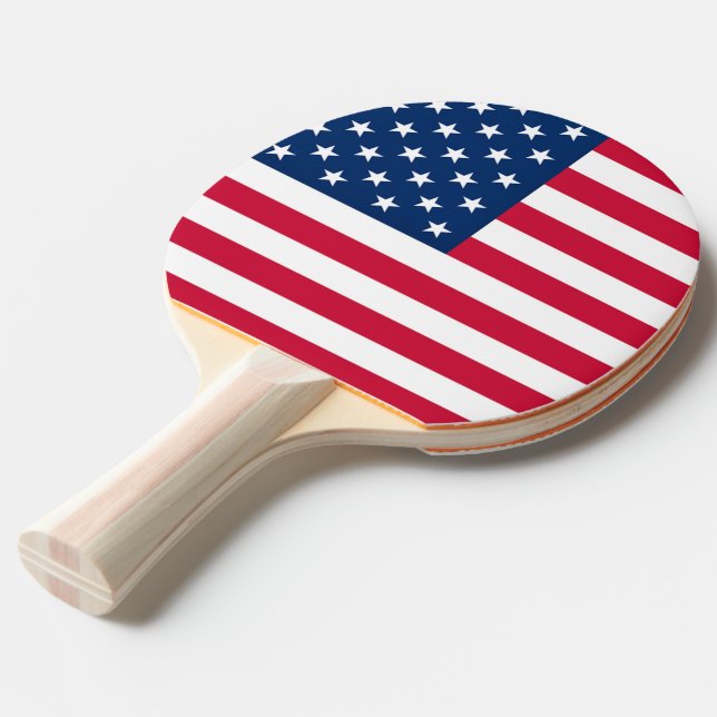 USA flagga - Förenta staterna - Patriotic Pingisracket (Frontvinkel)