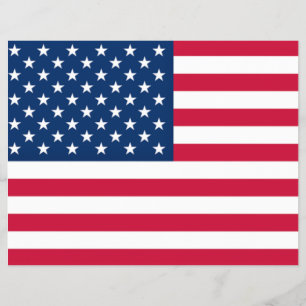 USA flagga - Förenta staterna - Patriotic Reklamblad