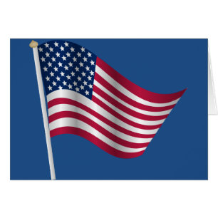 USA flagga-formgivning Hälsningskort