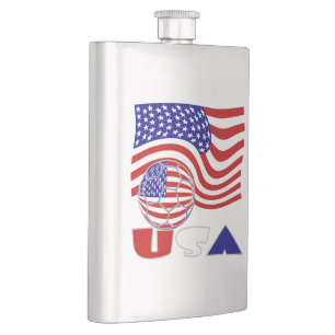 USA Flagga Fotboll Fickplunta