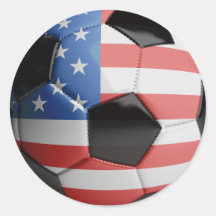 USA flagga - fotbollsbuss
