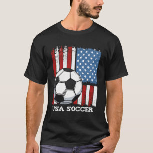 USA flagga fotbollslag United Stater Football Team T Shirt