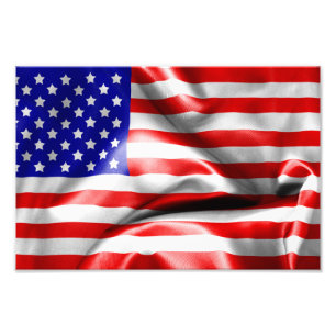 USA flagga Fototryck