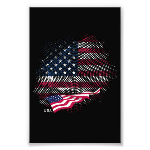 USA-flagga Fototryck