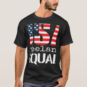USA flagga Freelance Squad Career efter Pension T Shirt