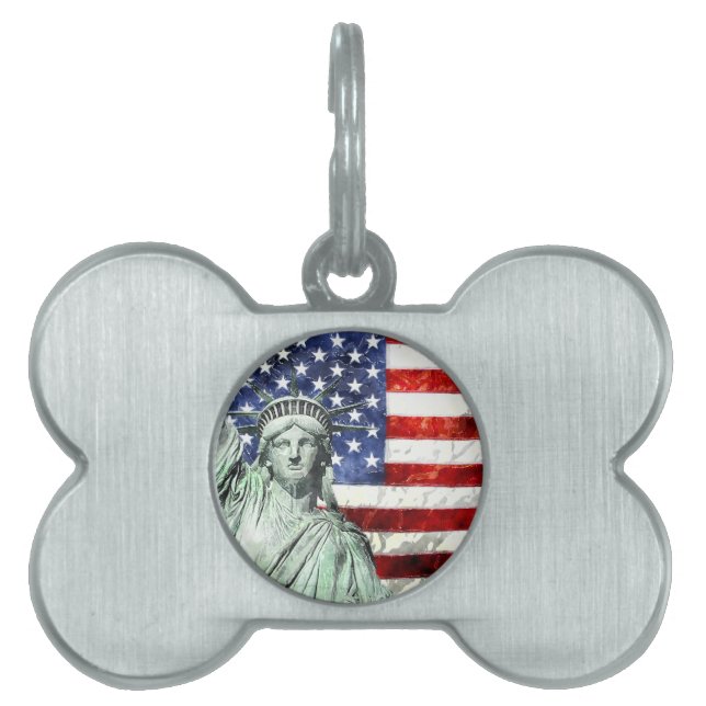 USA FLAGGA & FRIHET NAMNBRICKA HUSDJUR (Framsidan)