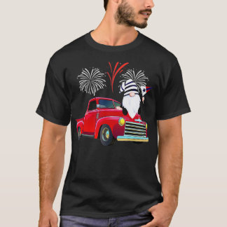 USA flagga-fyrverkeriet, nome 4 juli Celebrat T Shirt