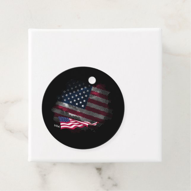 USA-flagga Gåvor Etiketter (På plats)