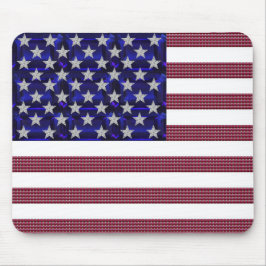 USA flagga Gemstone Art Musmatta