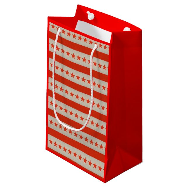 USA flagga Gift Bag (Framsidan Vinklad)