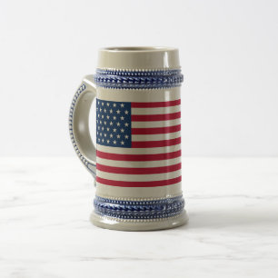 USA flagga Grått /Blue 22 oz Stein Sejdel