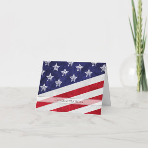 USA flagga grattisar om att bli amerikansk medborg Kort
