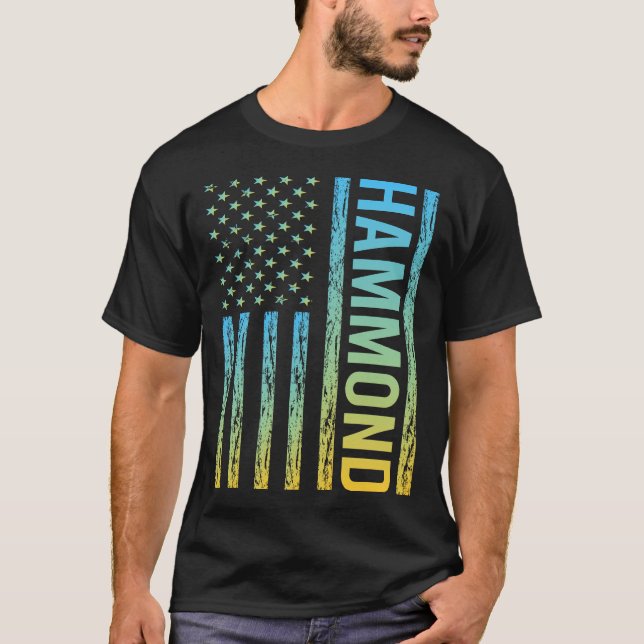 USA flagga - Hammond T Shirt (Framsida)