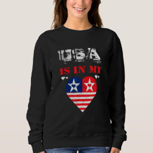 USA flagga Heart American Patriotic Armed Forces M T Shirt