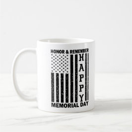 USA flagga heder Kom ihåg minnesdagen i Lycklig Kaffemugg
