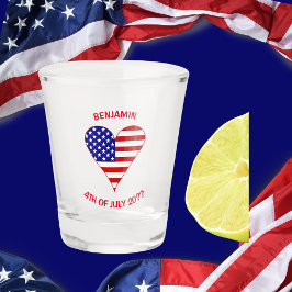 USA Flagga Hjärta Funky Personlig