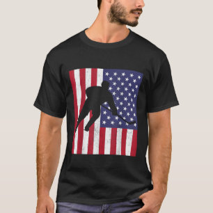 USA flagga Hockey American Flagga America Pride Sp T Shirt