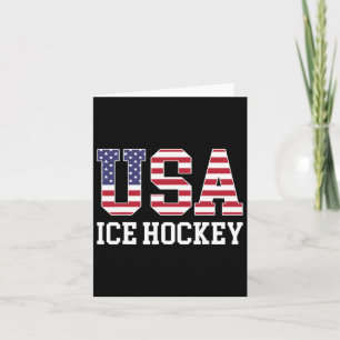 USA flagga Hockey Player - American Usa Ice Hockey Kort