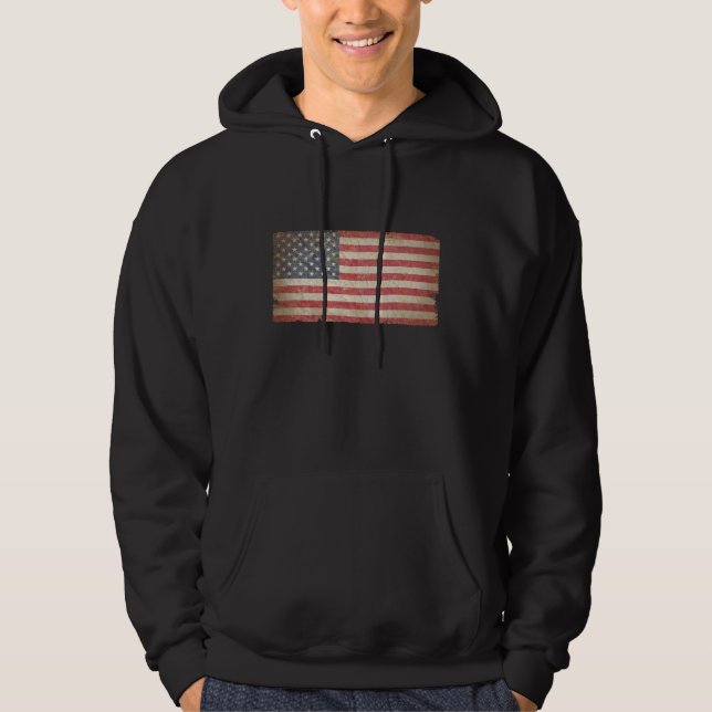 USA flagga Hoodie (Framsida)