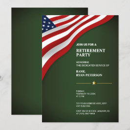 USA-flagga | Hörnet | Armégrön Inbjudningar