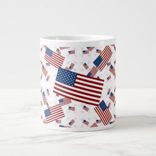 USA flagga i Lagrar Askew Jumbo Mugg