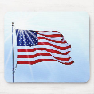 USA FLAGGA i VINDEN Musmatta