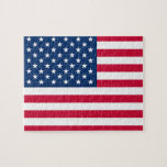 USA flagga Jigszawa Puzzle Förenta staterna Pussel<br><div class="desc">USA - USA - Flagga - Patriotic - Independence day - Juli 4:e - Anpassadet - Välj / lägg till din unika text / Färg / bild - Gör din Speciella gåva - Ändra storlek och flytta eller ta bort eller lägg till inslag / bild med anpassning av verktyg. Du...</div>