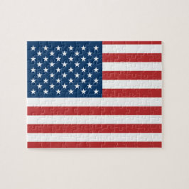 USA flagga Jigszle Puzzle Pussel