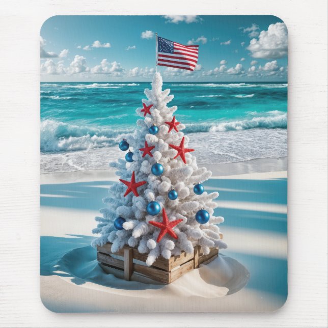 USA flagga Julgran Musmatta (Framsidan)