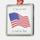 USA flagga Julgransprydnad Metall (Sidan)