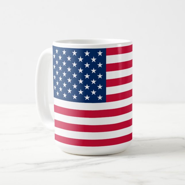 USA flagga Kaffe koppar (Framsida vänster)