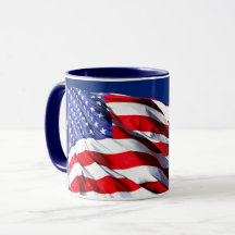 USA flagga-kaffe Mugg