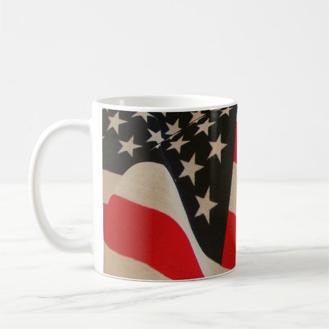 USA flagga Kaffemugg (Vänster)