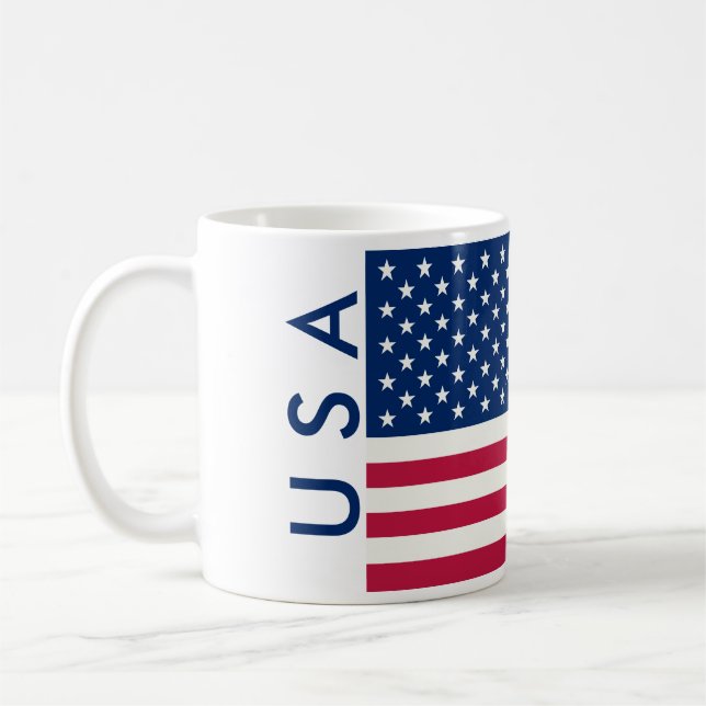 USA FLAGGA KAFFEMUGG (Vänster)