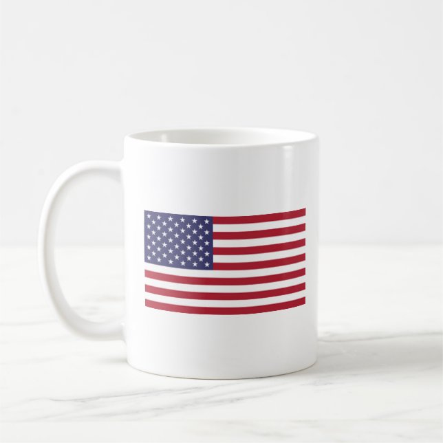 USA flagga Kaffemugg (Vänster)