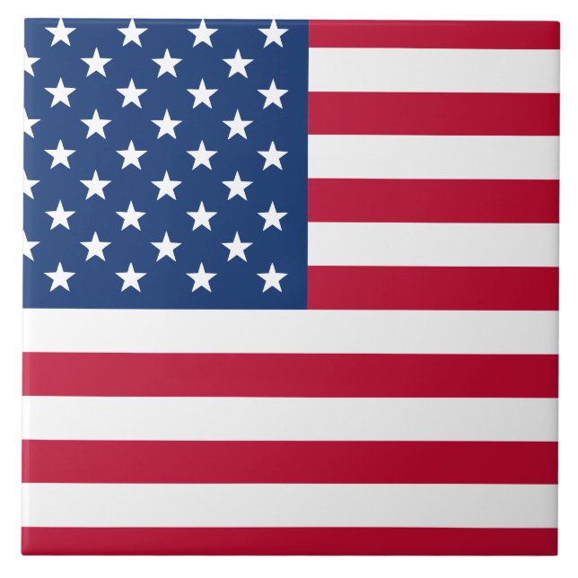USA-flagga Kakelplatta (Framsidan)