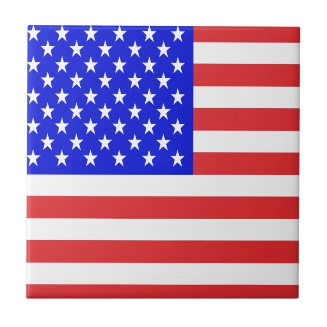 USA flagga Kakelplatta (Framsidan)