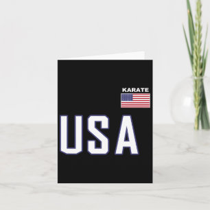 USA flagga Karate Coola Team Equipment Martial Art Kort