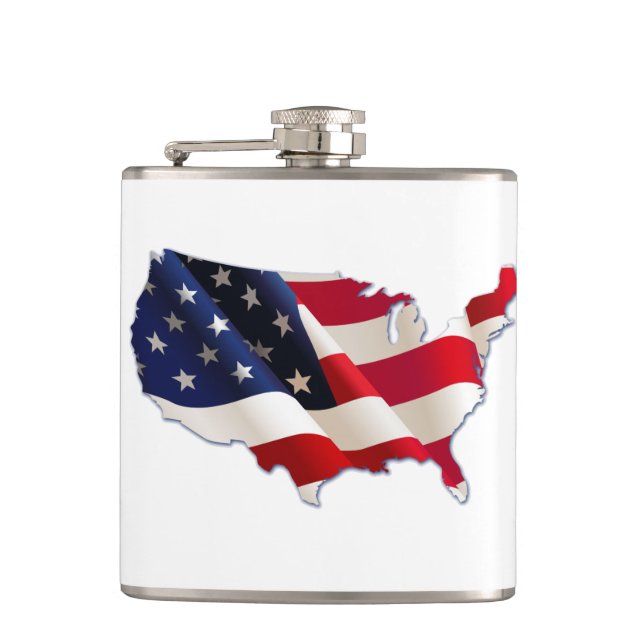 USA flagga, Karta, 4:e juli-kolven Fickplunta (Framsidan)
