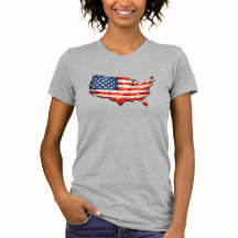 USA Flagga Karta - Jag älskar mitt land Patriotisk