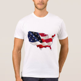 USA Flagga, Karta över Amerika, 4:e juli Tröja