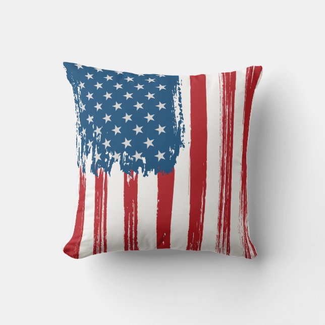 USA Flagga Kastkudde Kudde (Framsida)