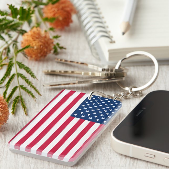 USA flagga Keychain - Patriotic (Högra Framsidan)