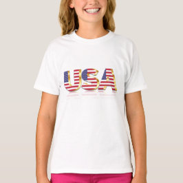 USA flagga Kids T-Shirt Förenta staterna