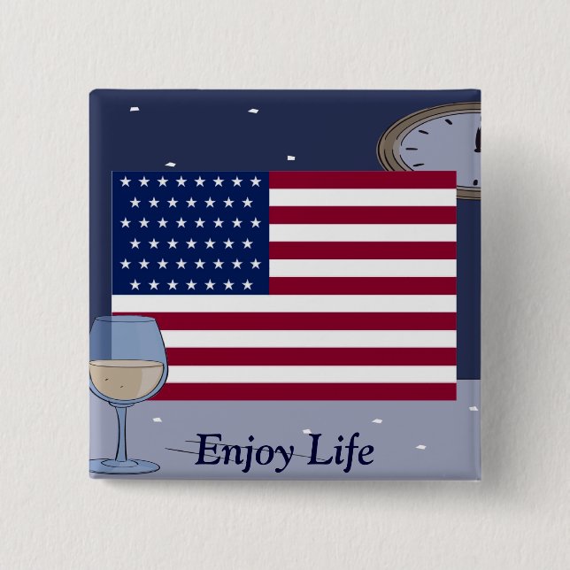 USA flagga_ Knapp (Framsida)