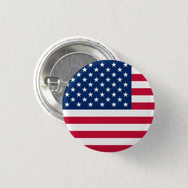 USA Flagga Knapp Patriotisk (Framsida & baksida)