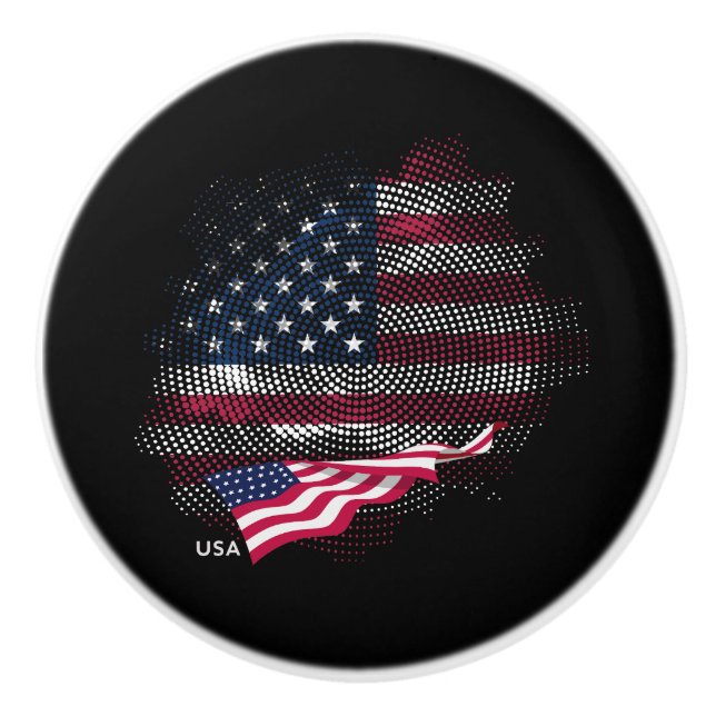 USA-flagga Knopp (Framsidan)